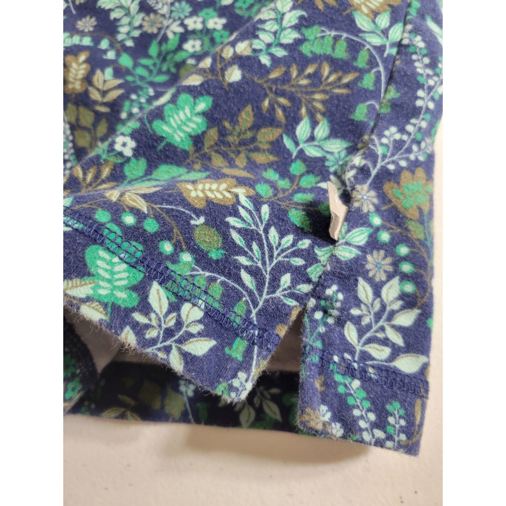 T by Talbots Green Floral Print Cowl Neck Active Top Women's Size Large Petite - Picture 9 of 10